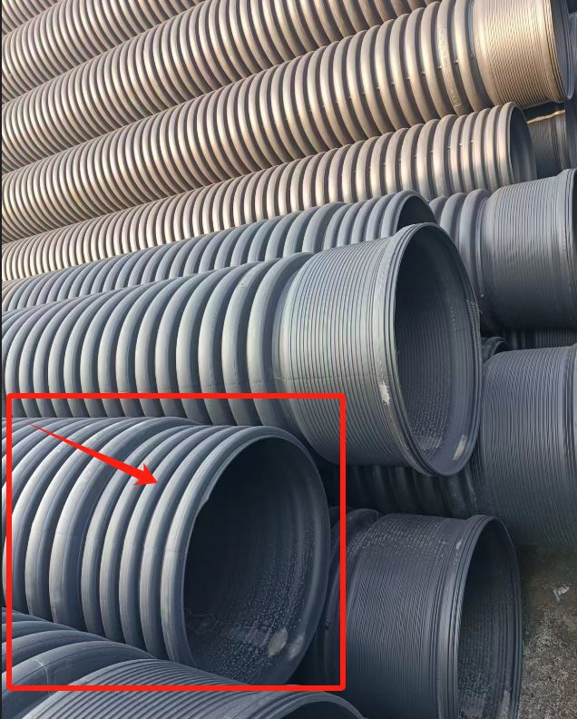 HDPE bordás csatornacső 500 mm